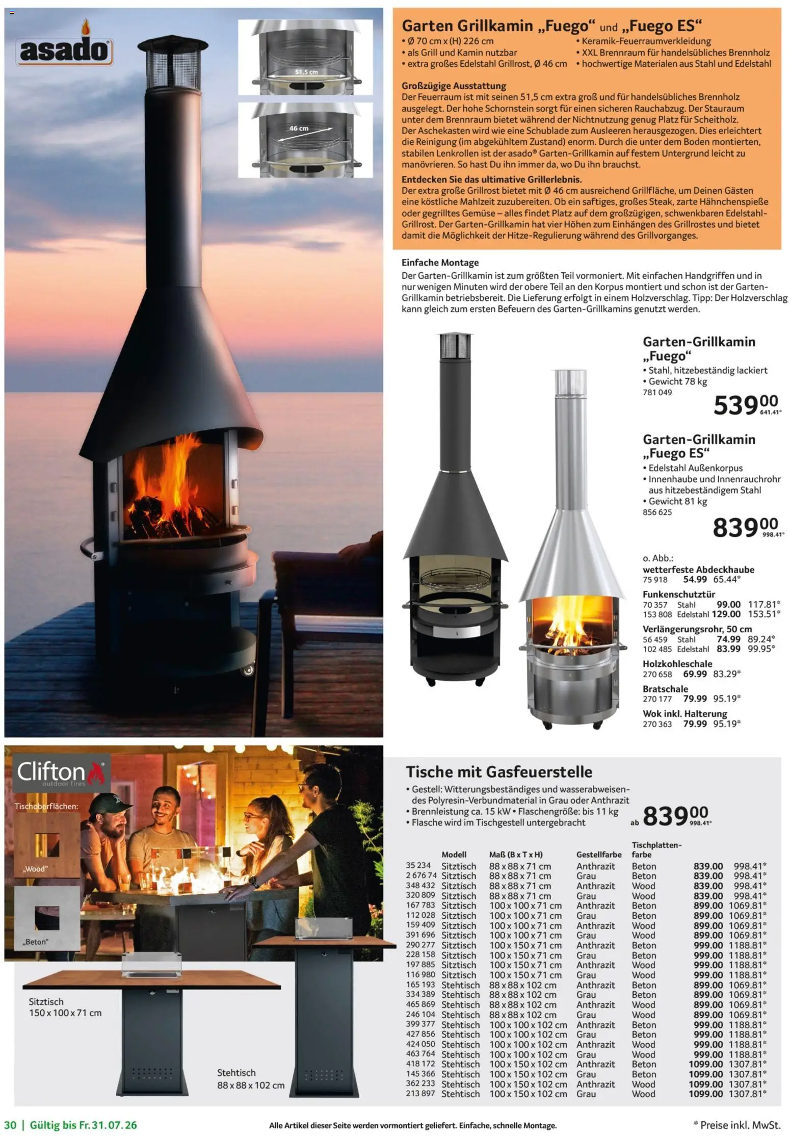 Selgros Garten Exklusiv – gültig ab 19.07.2026 | Seite: 30 | Produkte: Gewicht, Kamin, Gemüse, Wok