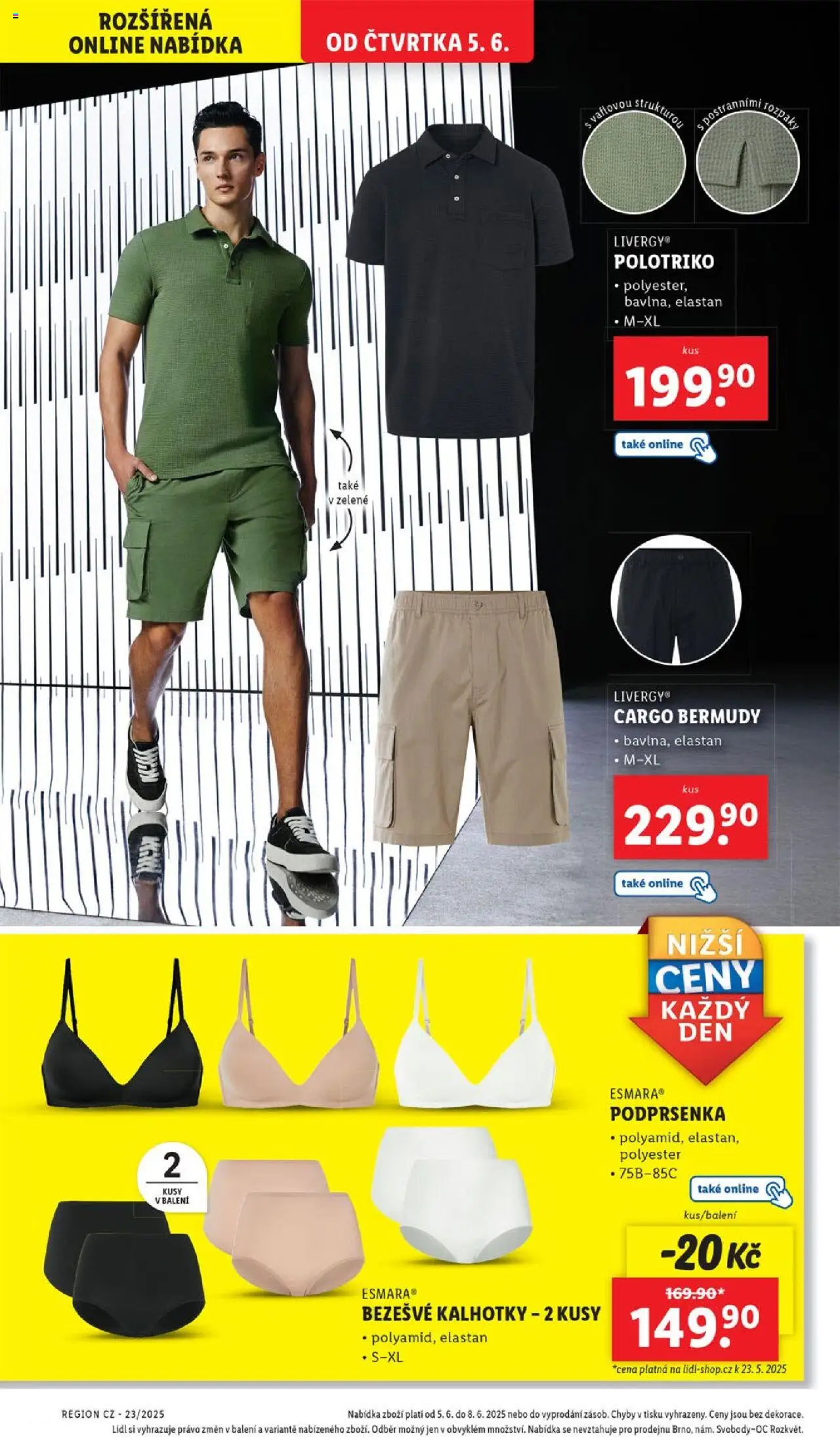 Lidl leták od 05.06.2025 | Strana: 37 | Produkty: Kalhotky, Podprsenka, Bezešvé kalhotky