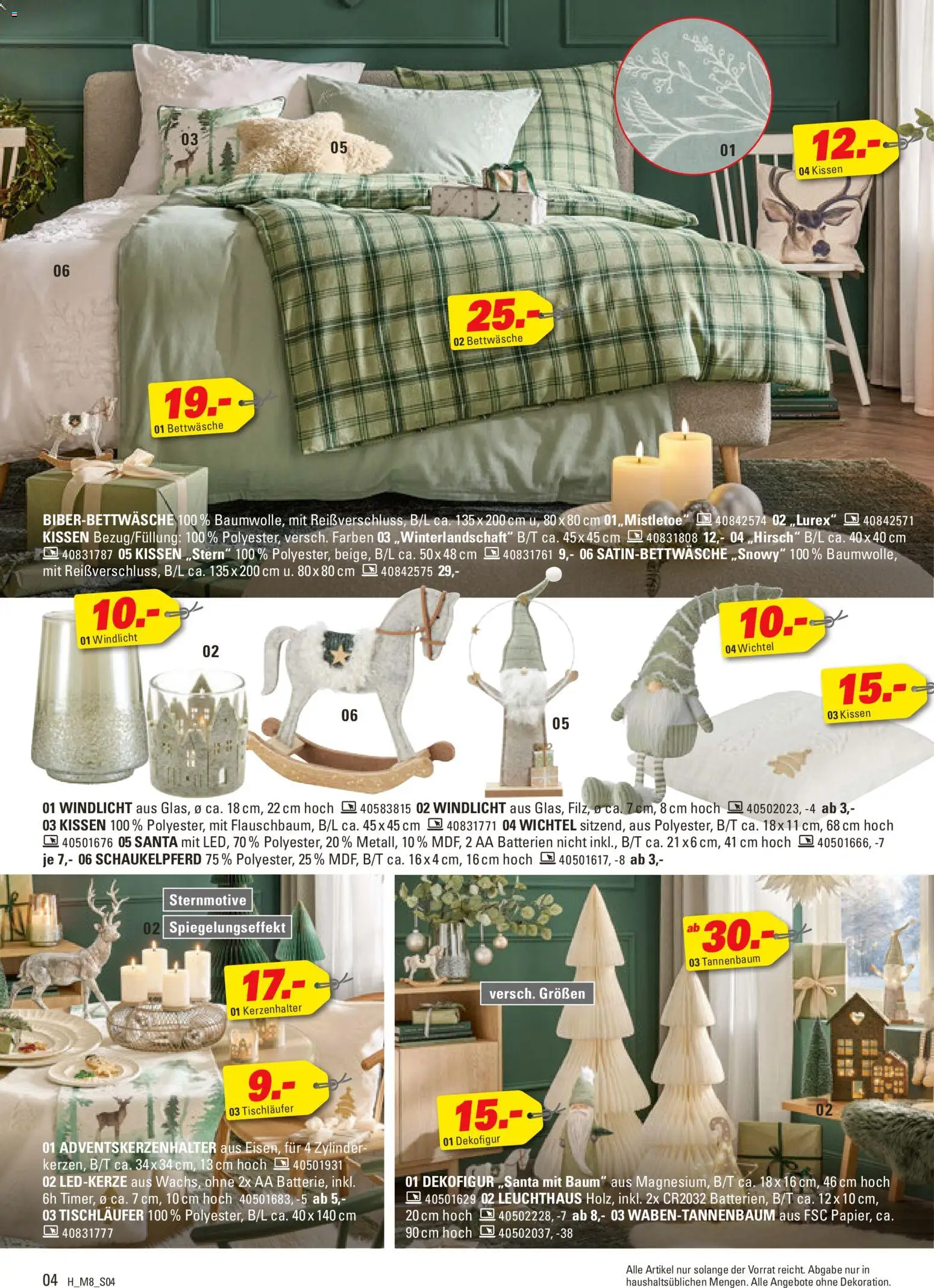 Höffner Prospekt 	 – gültig ab 12.11.2025 | Seite: 4 | Produkte: Kissen, Batterien, Bettwäsche