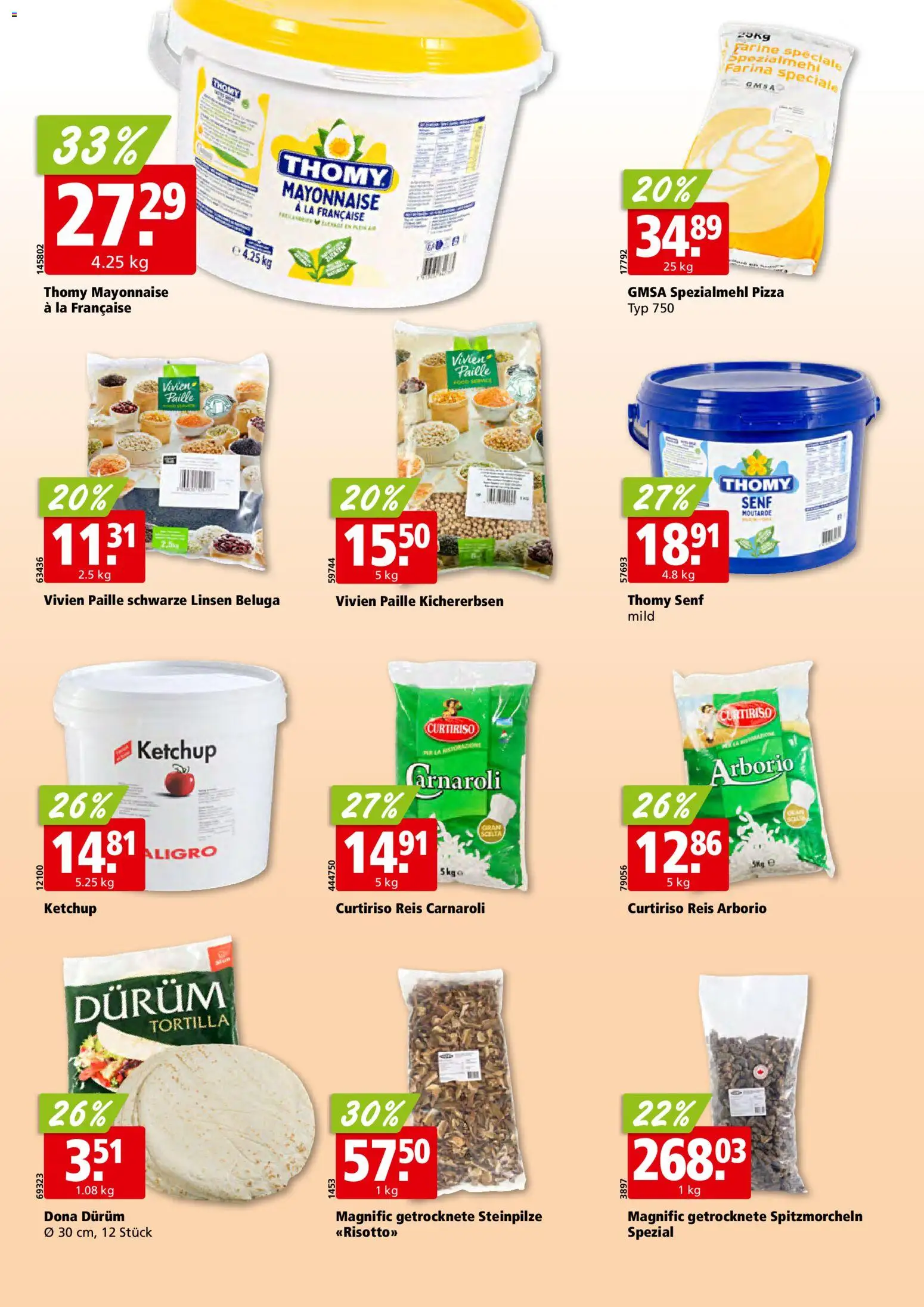 Aligro Aktionen – gültig ab 01.12.2025 | Seite: 22 | Produkte: Pizza, Reis, Ketchup, Mayonnaise