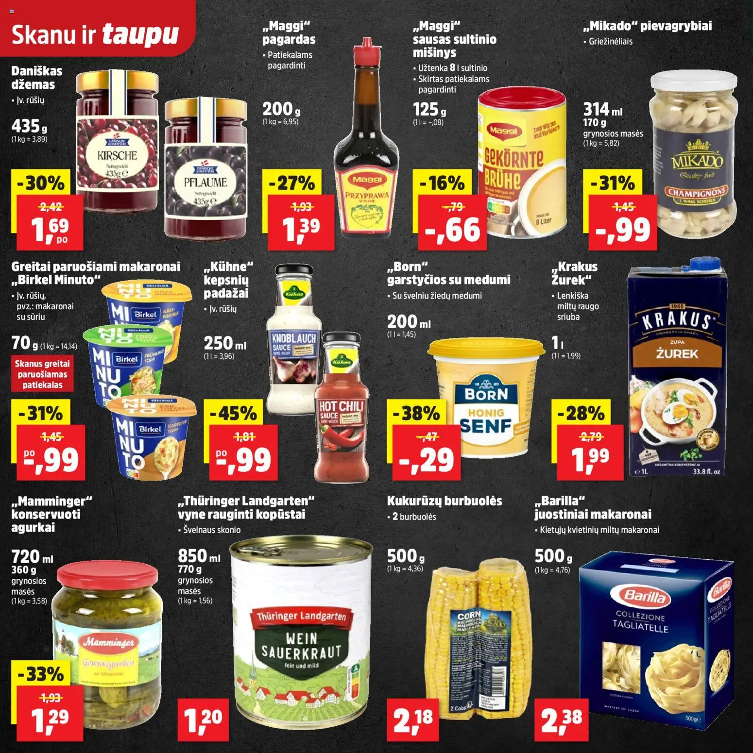 Thomas Philipps akcijos nuo 24.11.2025 | Puslapis: 18 | Prekių: Agurkai, Pievagrybiai, Greitai paruošiami makaronai, Makaronai