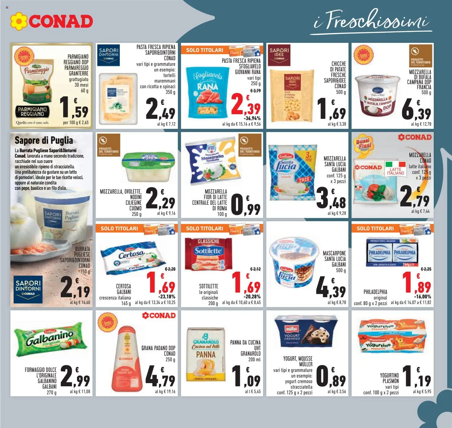 Volantino Conad del 19.11.2025 | Pagina: 13 | Prodotti: Yogurt, Salmone, Patate, Gnocchi