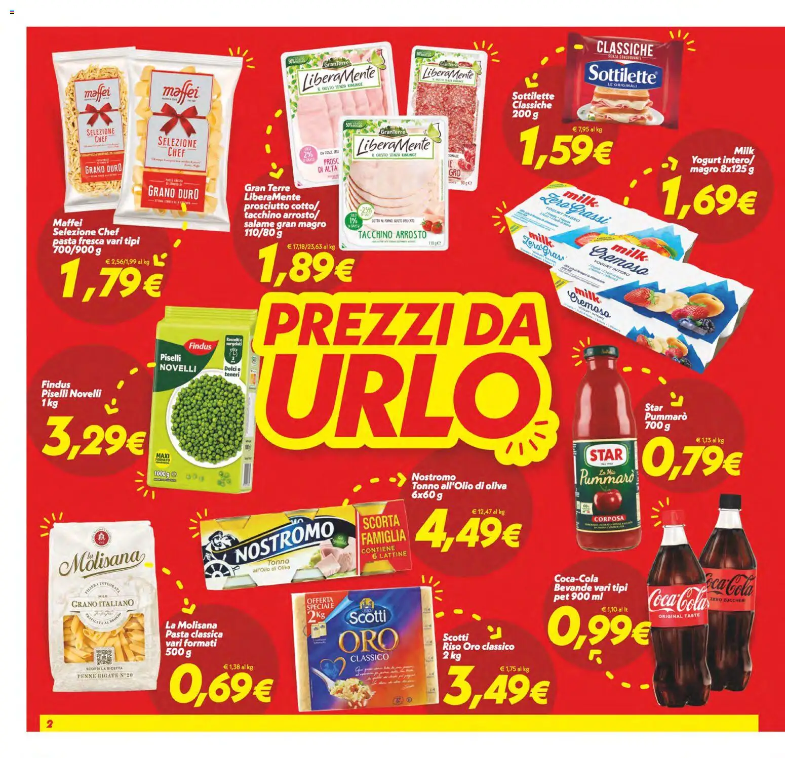 Volantino SuperConveniente del 23.01.2026 | Pagina: 2 | Prodotti: Arrosto, Pasta, Piselli, Forno