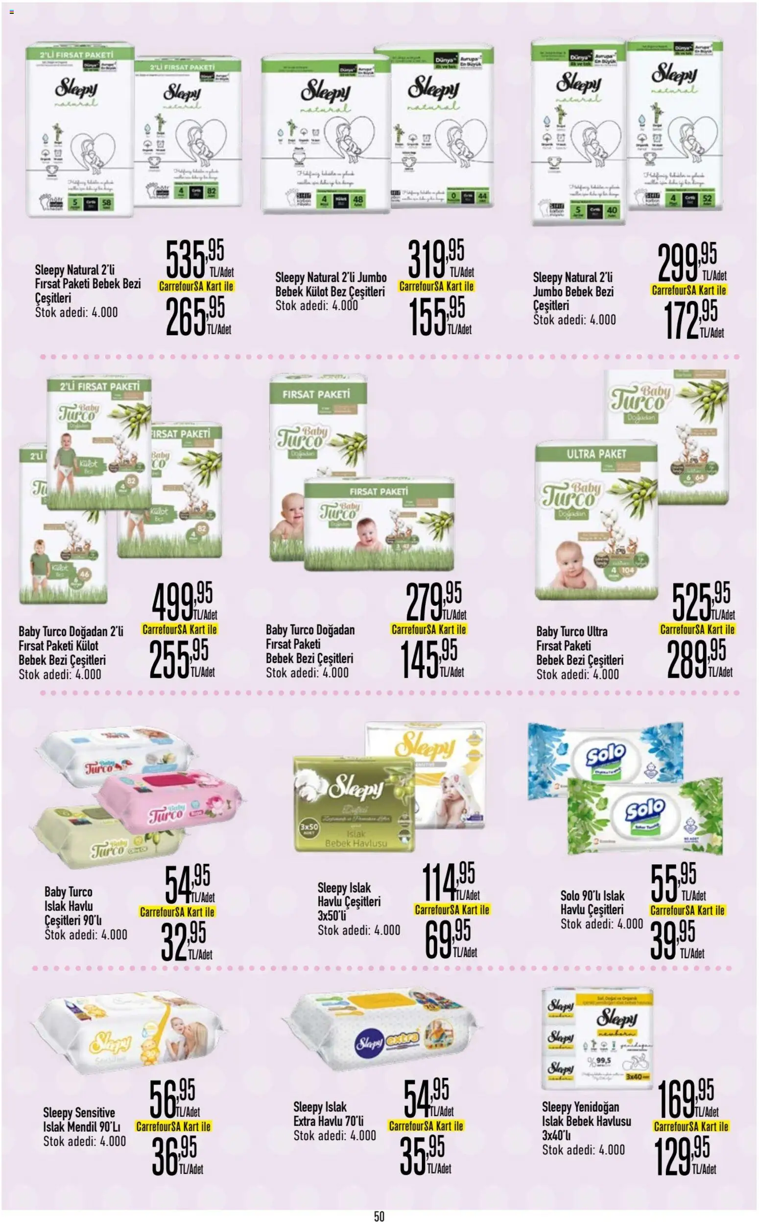 CarrefourSA Katalog - 04.12.2025 tarihinden itibaren geçerlidir | Sayfa: 49 | Ürünler: Mendil, Külot