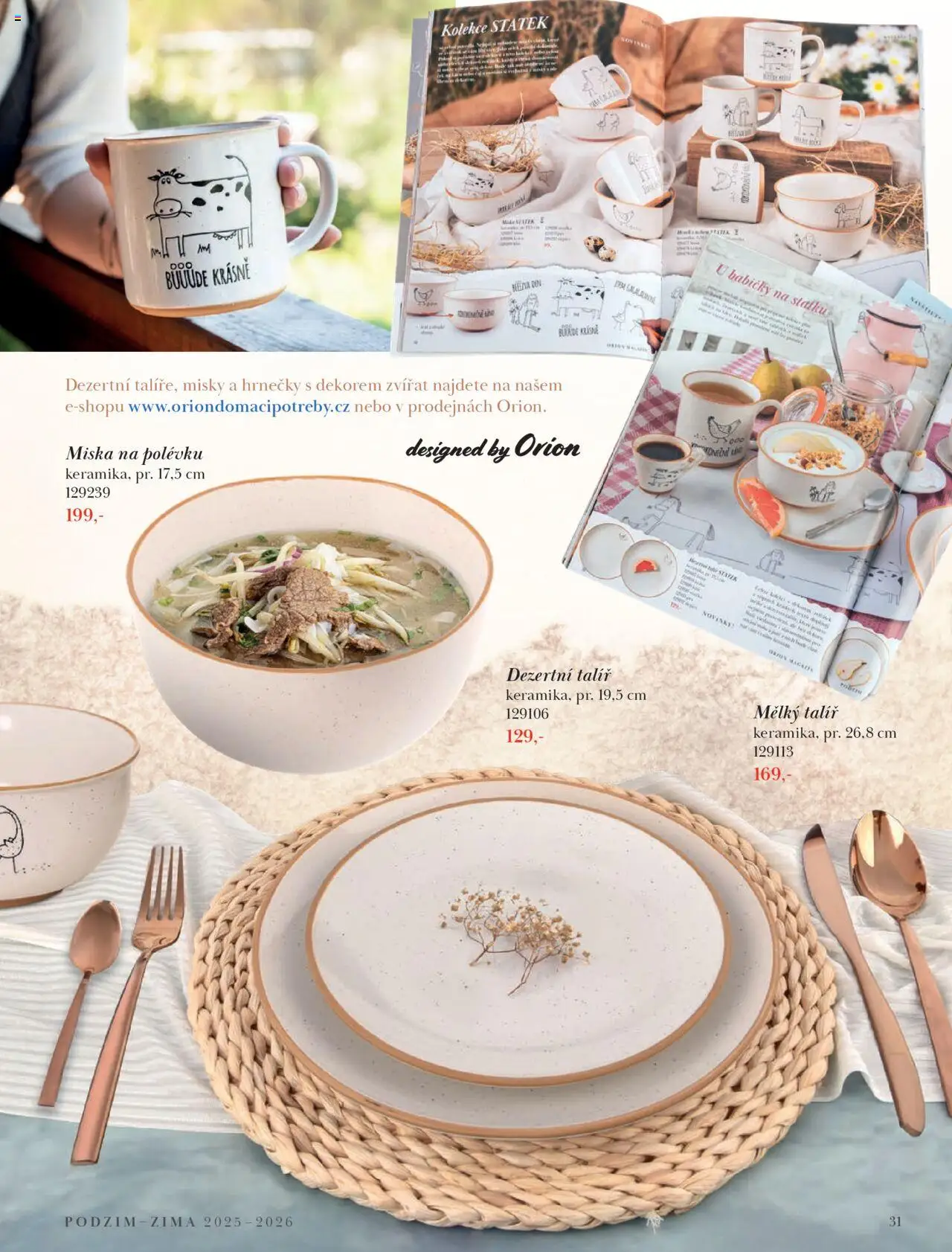 Orion katalog - Podzim/zima od 23.09.2025 | Strana: 31 | Produkty: Miska, Talíř