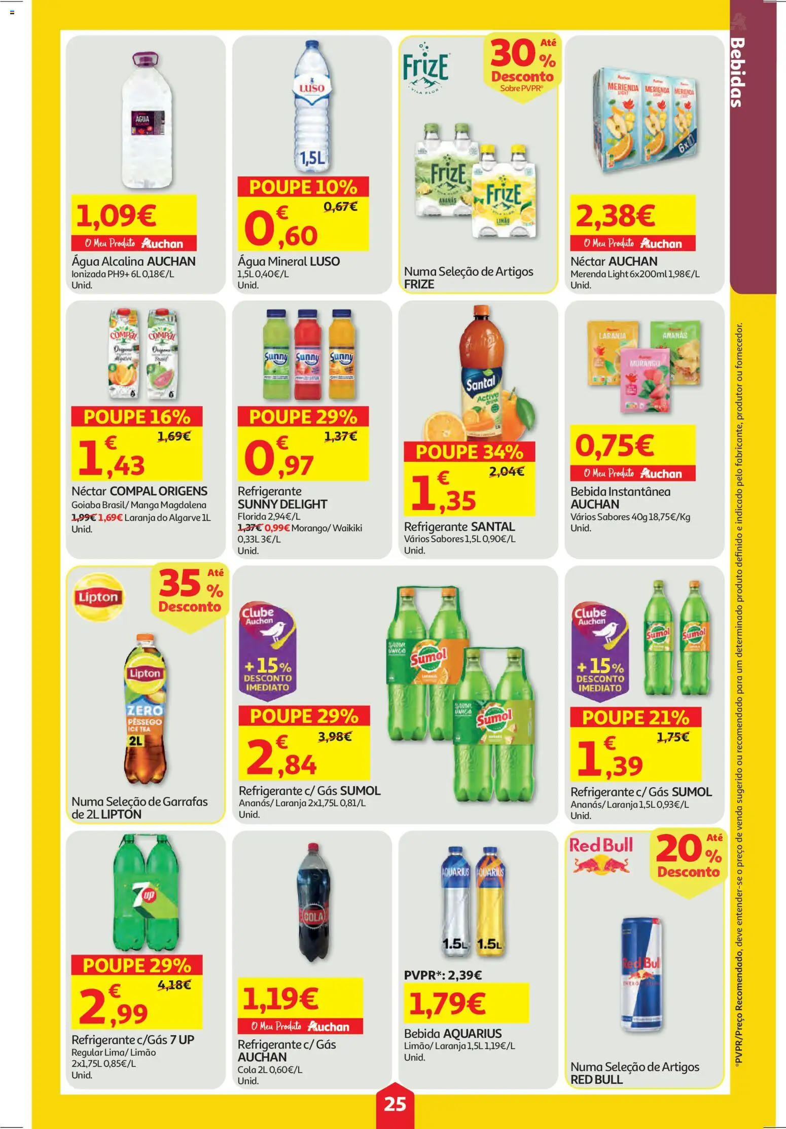 Auchan folheto │ válido de 15.01.2026 | Página: 25 | Produtos: Agua, Refrigerante, Água mineral, Bebida