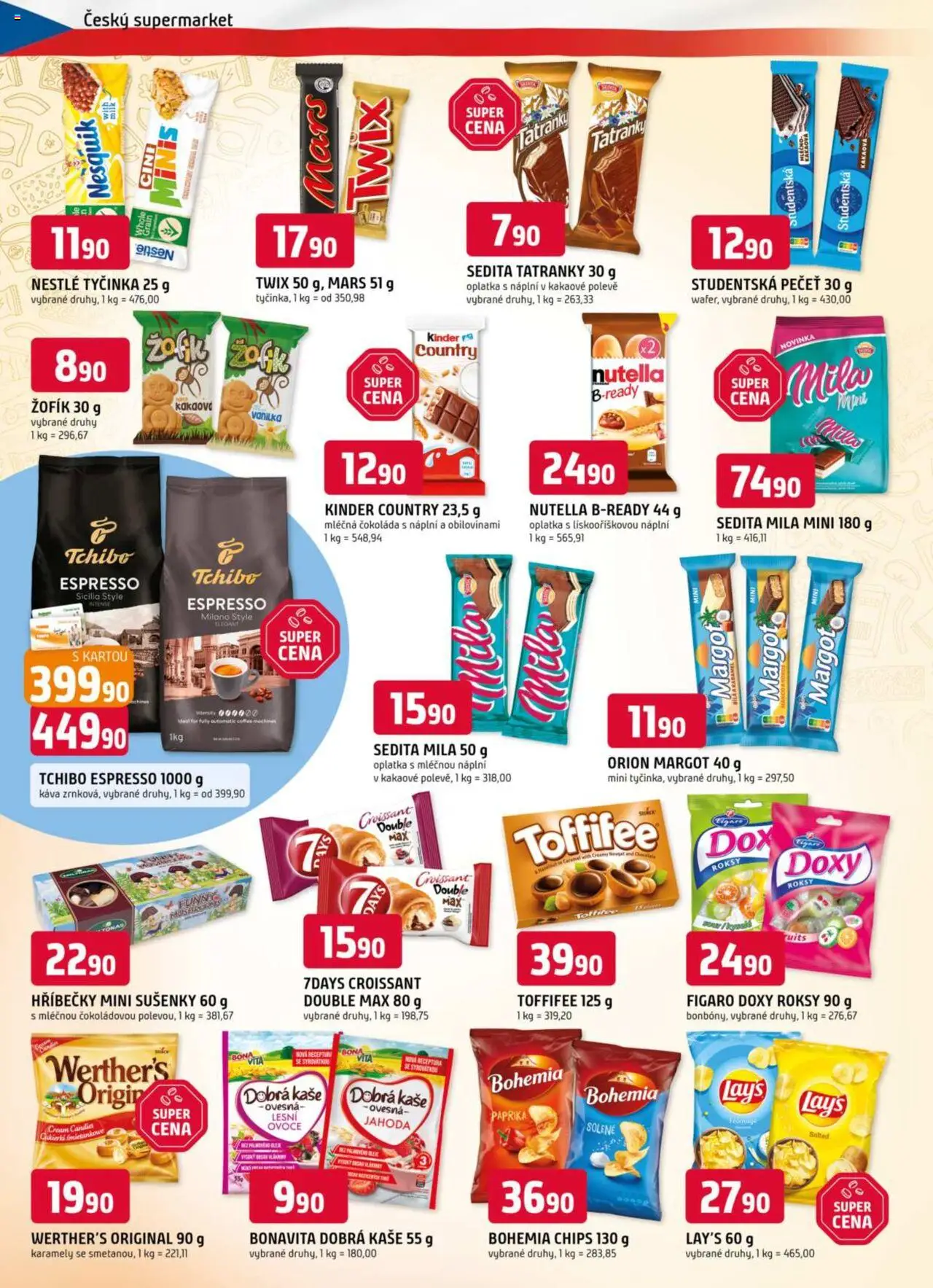 Trefa leták od 13.08.2025 | Strana: 6 | Produkty: Ovoce, Croissant, Bohemia chips, Sušenky