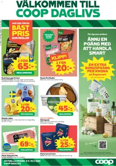 Coop Daglivs - erbjudanden - Förhandsvisning av reklamblad från butik Coop Daglivs aktuell från 09.02.2026