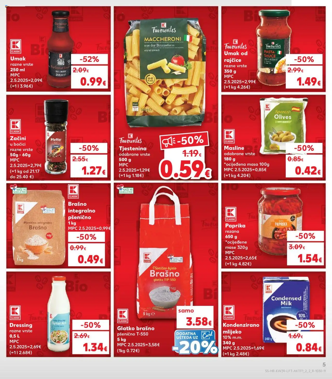 Kaufland HR akciós ujság - amely érvényes a következő dátumtól: 24.09.2025 | Oldal: 5