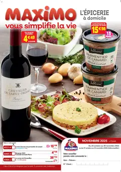 Maximo - Prévisualisation de Maximo catalogue epicerie valide à partir de 24.10.2025