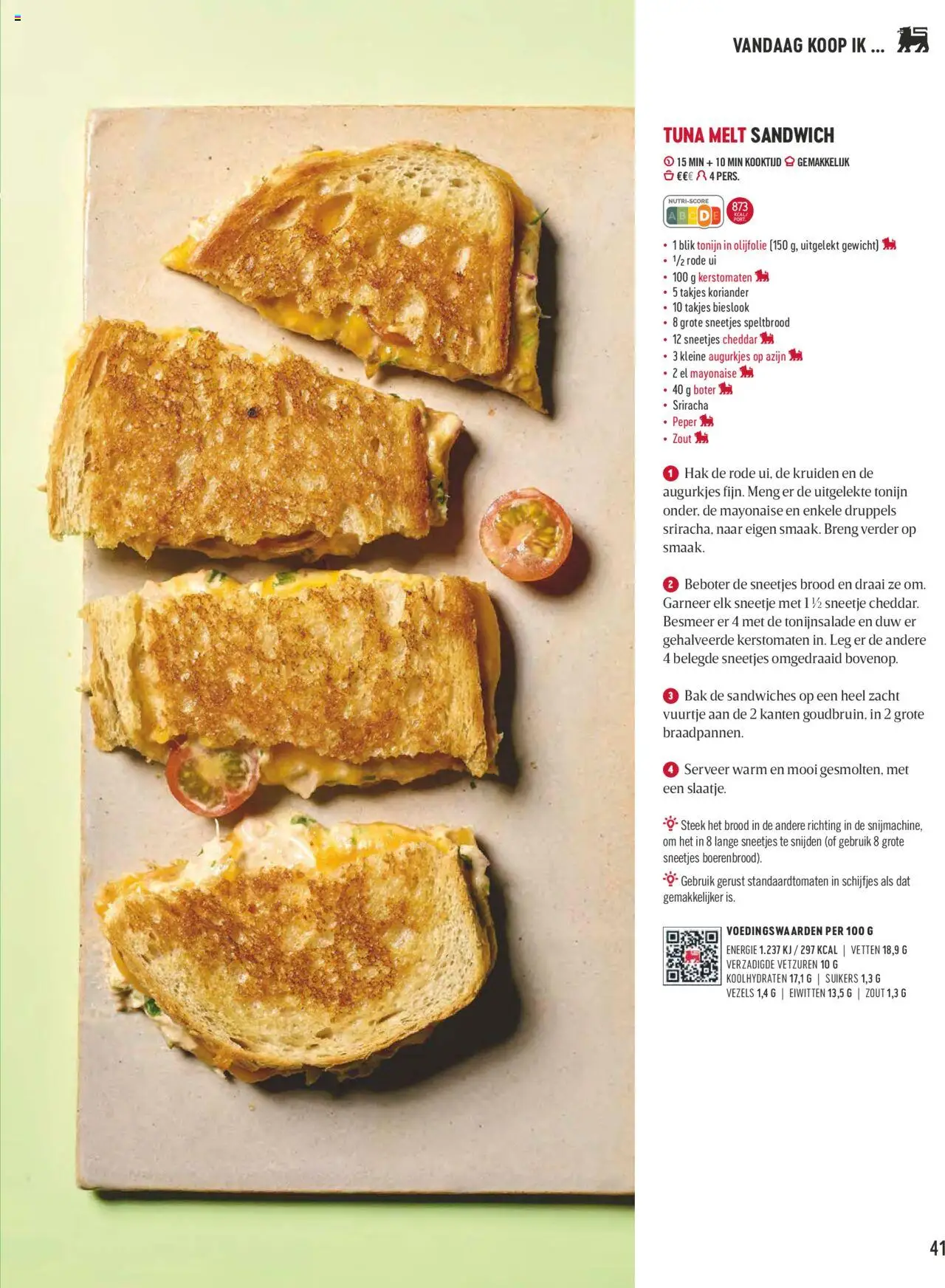  | Pagina: 41 | Producten: Sandwich, Koriander, Peper, Keksajt