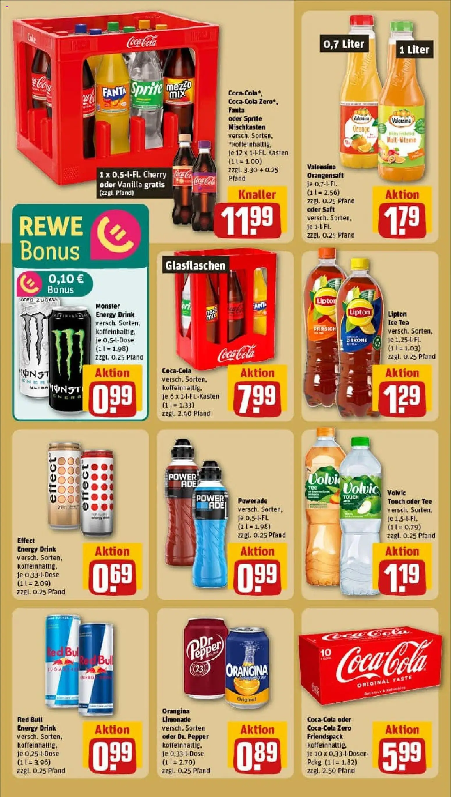Rewe prospekt Untersiemau	 – gültig ab 26.10.2025 | Seite: 22 | Produkte: Coca cola, Limonade, Orangensaft, Monster