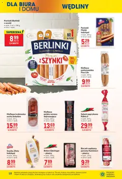 Makro Gazetka od 16.09.2025 | Strona: 18 | Produkty: Mięso, Bekon, Parówki, Wędliny