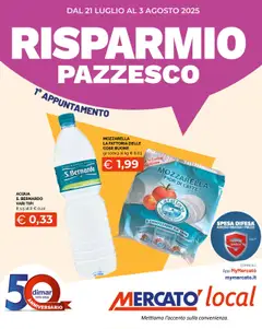 Anteprima del volantino Mercatò Local catalogo valido a partire dal 21.07.2025