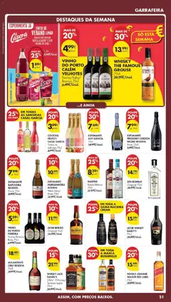 Pré-visualização Pingo Doce Poupe Esta Semana Madeira válido de 31.03.2026 | Página: 21 | Produtos: Macieira cream, Sumo, Vinho, Gin