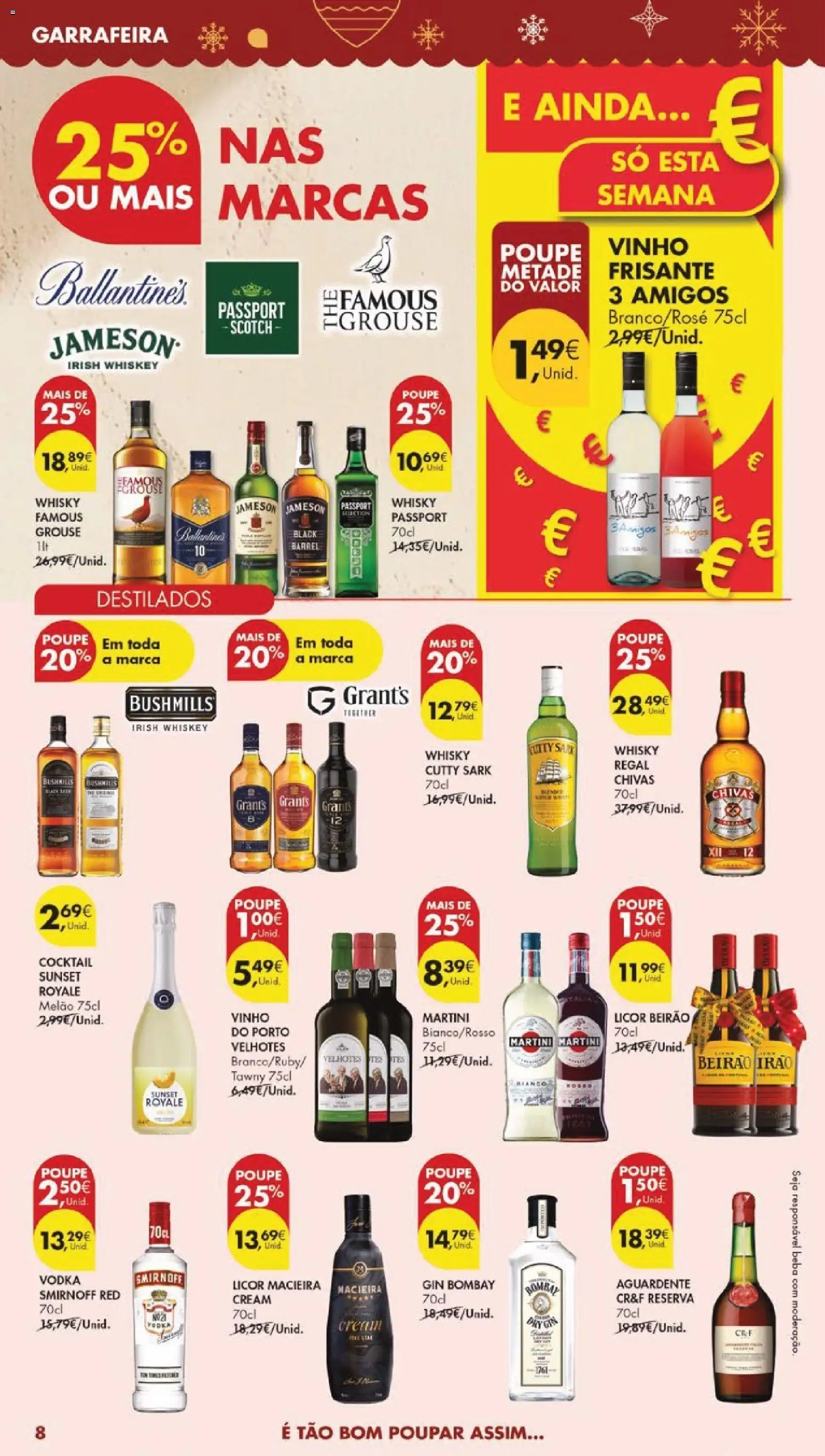 Pingo Doce Black Friday │ válido de 25.11.2025 | Página: 56 | Produtos: Licor, Vinho, Gin, Melão
