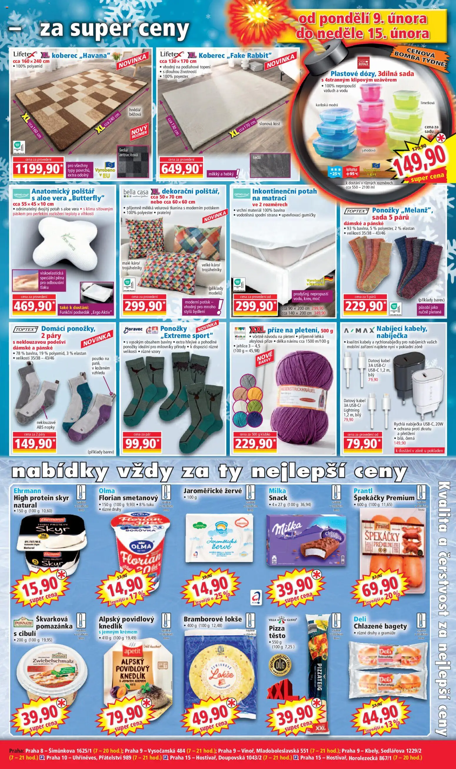 Norma leták od 09.02.2026 | Strana: 3 | Produkty: Špekáčky, Žervé, Koberec, Barvy