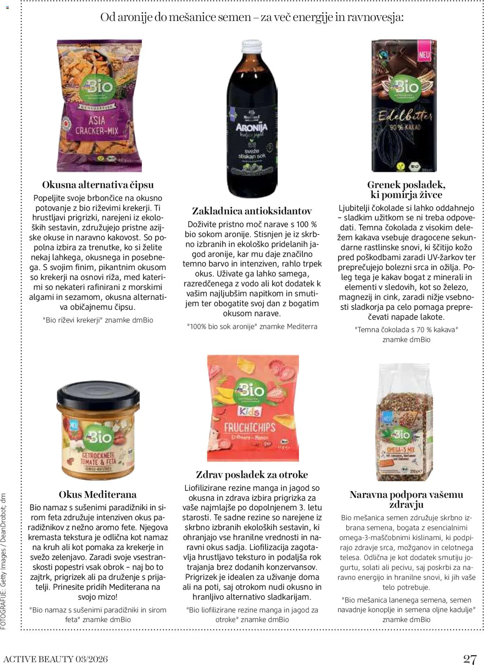 Novi DM Drogerie Markt katalog ponudbe – veljaven od 01.03.2026 | Stran: 27 | Izdelki: Namaz, Kakav, Cokolada, Sok