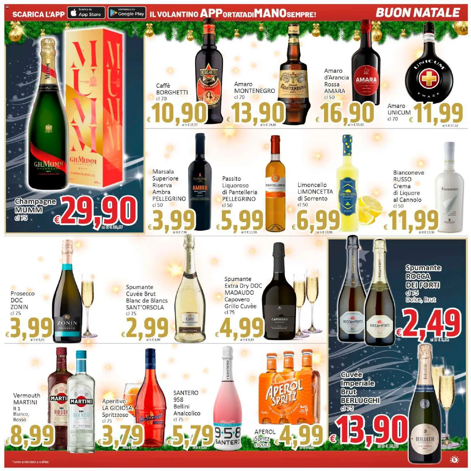 Volantino Paghi Poco del 11.12.2025 | Pagina: 5 | Prodotti: Crema, Prosecco, Limoncello, Liquore