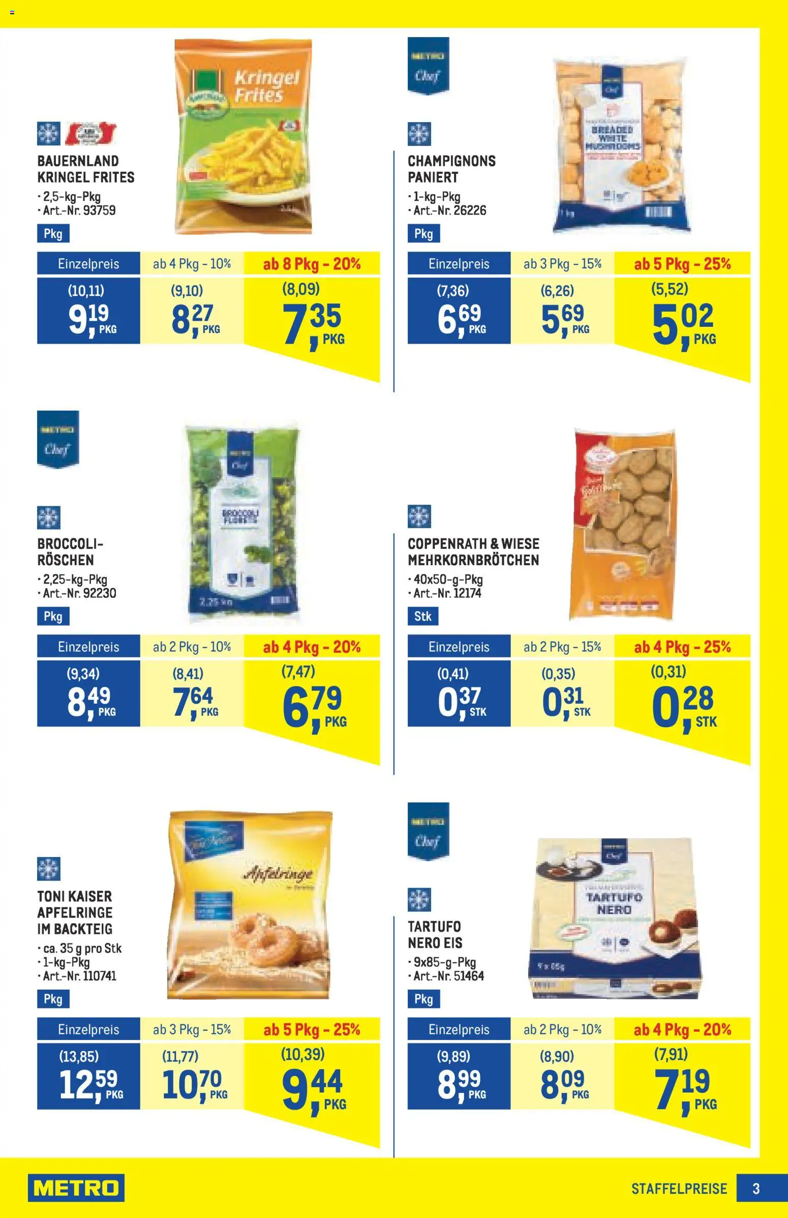 Metro angebote Profi gültig ab 27.11.2025 | Seite: 3 | Produkte: Eis