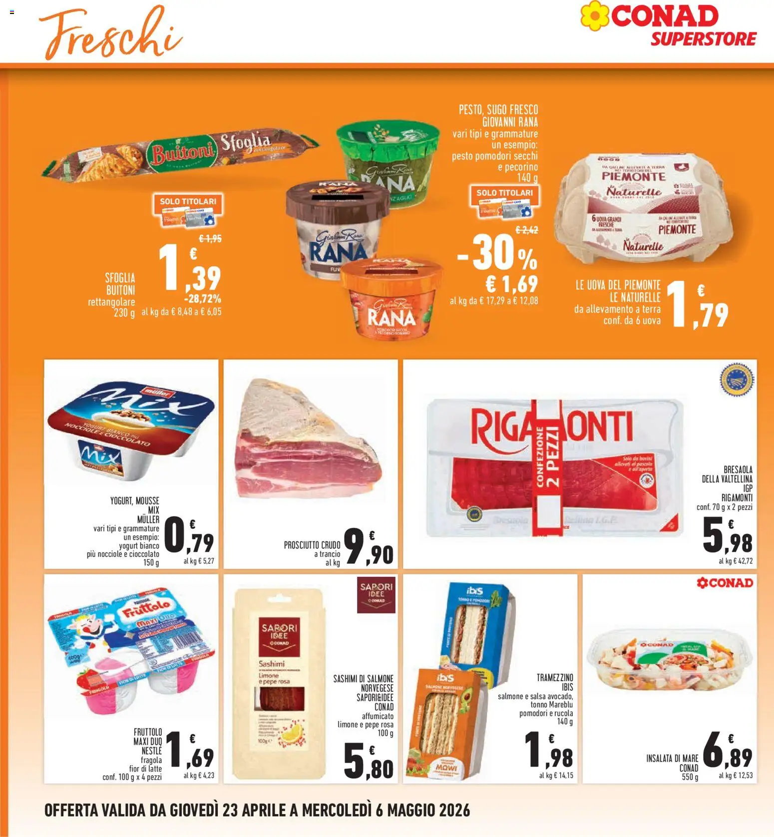 Volantino Conad del 23.04.2026 | Pagina: 12 | Prodotti: Insalata, Pesto, Sugo, Terra