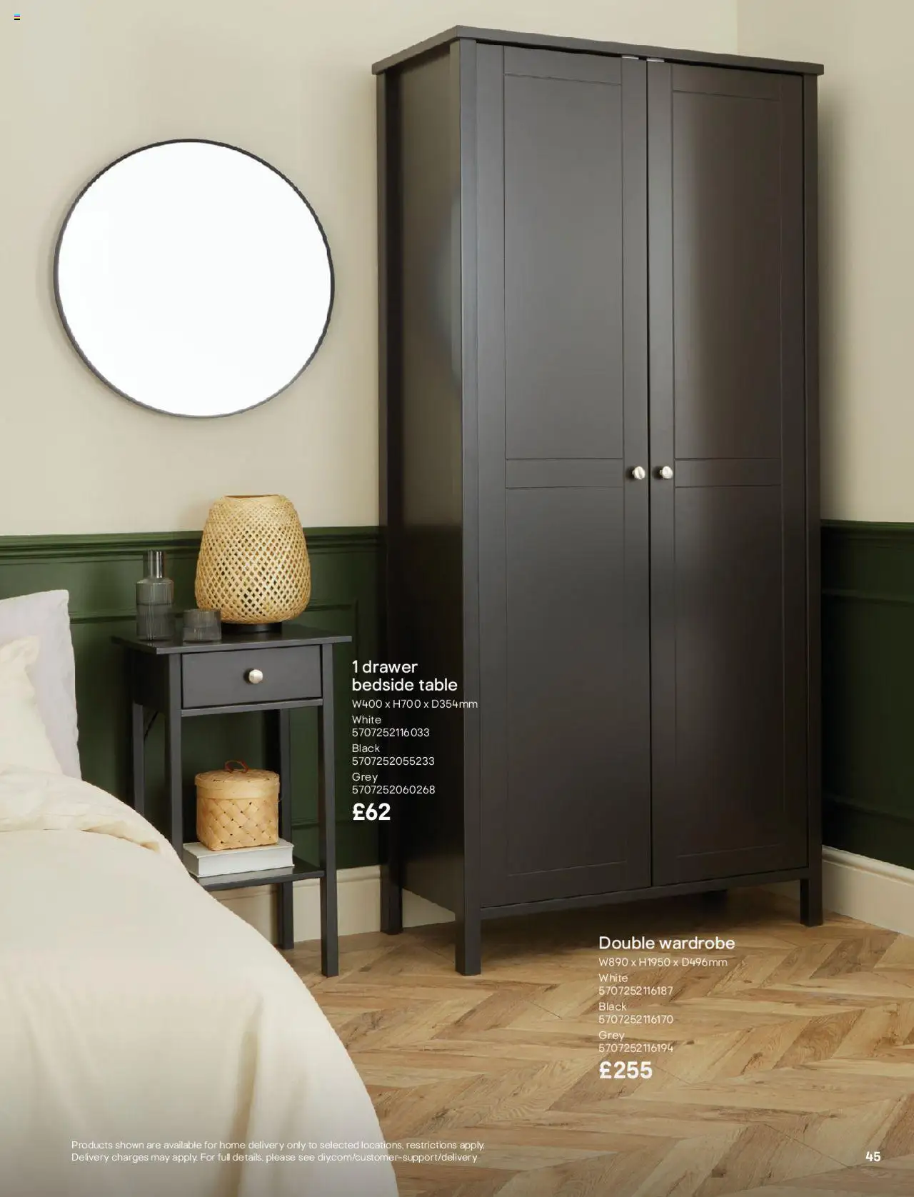  | Page: 45 | Products: Table, Double wardrobe, Wardrobe, Bedside table