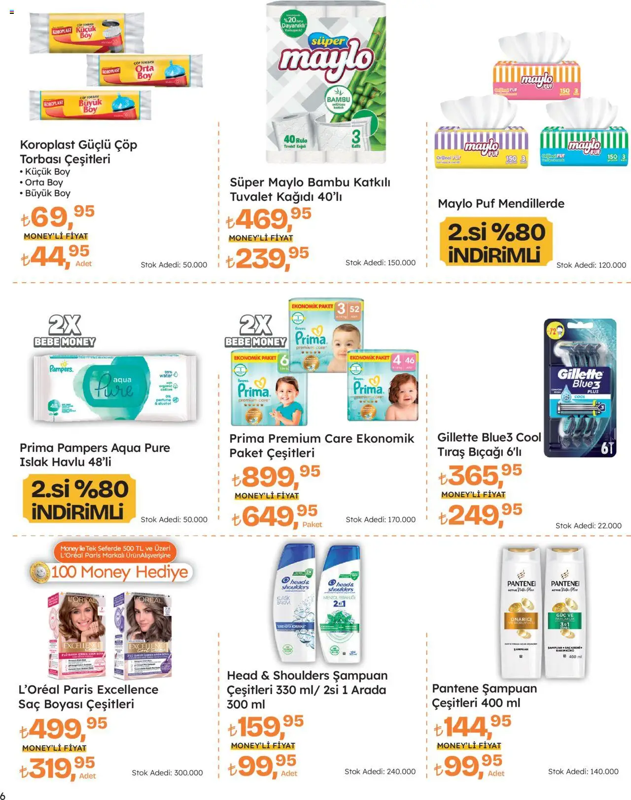 Migros Katalog - Migros Jet Dijital - 25.09.2025 tarihinden itibaren geçerlidir | Sayfa: 6 | Ürünler: Tuvalet, Şampuan, Krem, Tuvalet kağıdı