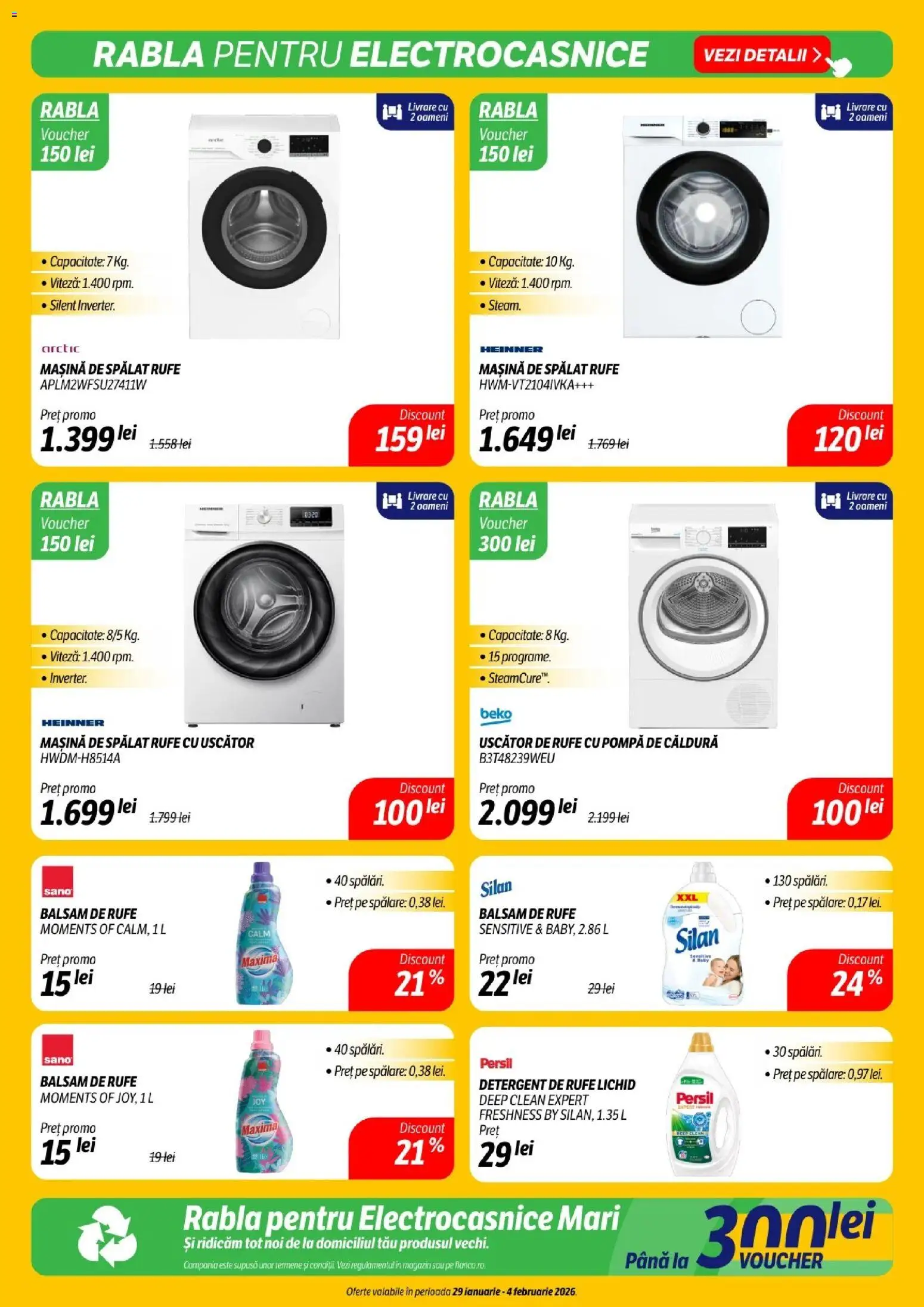 Noul catalog Flanco – valabil de la 29.01.2026 | Pagină: 15 | Produse: Mașină De Spălat, Balsam, Detergent, Balsam de rufe