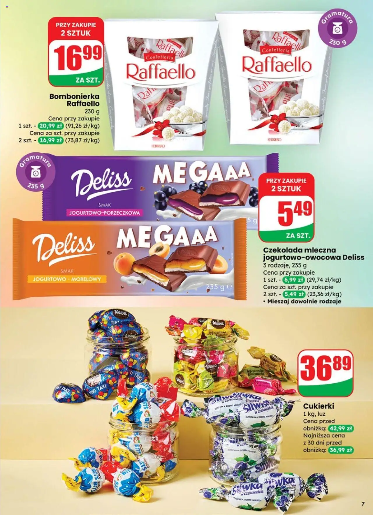 Dino Gazetka od 10.09.2025 | Strona: 7 | Produkty: Czekolada mleczna, Bombonierka, Czekolada, Cukierki