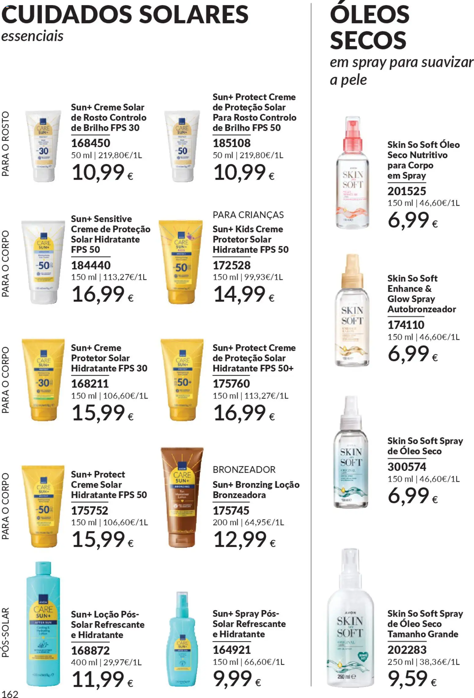 Catálogo Avon Campanha 1 │ válido de 01.01.2026 | Página: 162 | Produtos: Bronzeador, Protetor solar, Autobronzeador, Creme