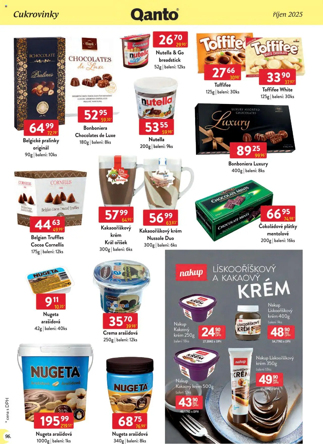 Astur & Qanto leták - Velkoobchod 10/2025 od 01.10.2025 | Strana: 96 | Produkty: Toffifee, Krém, Bonboniéra, Truffles