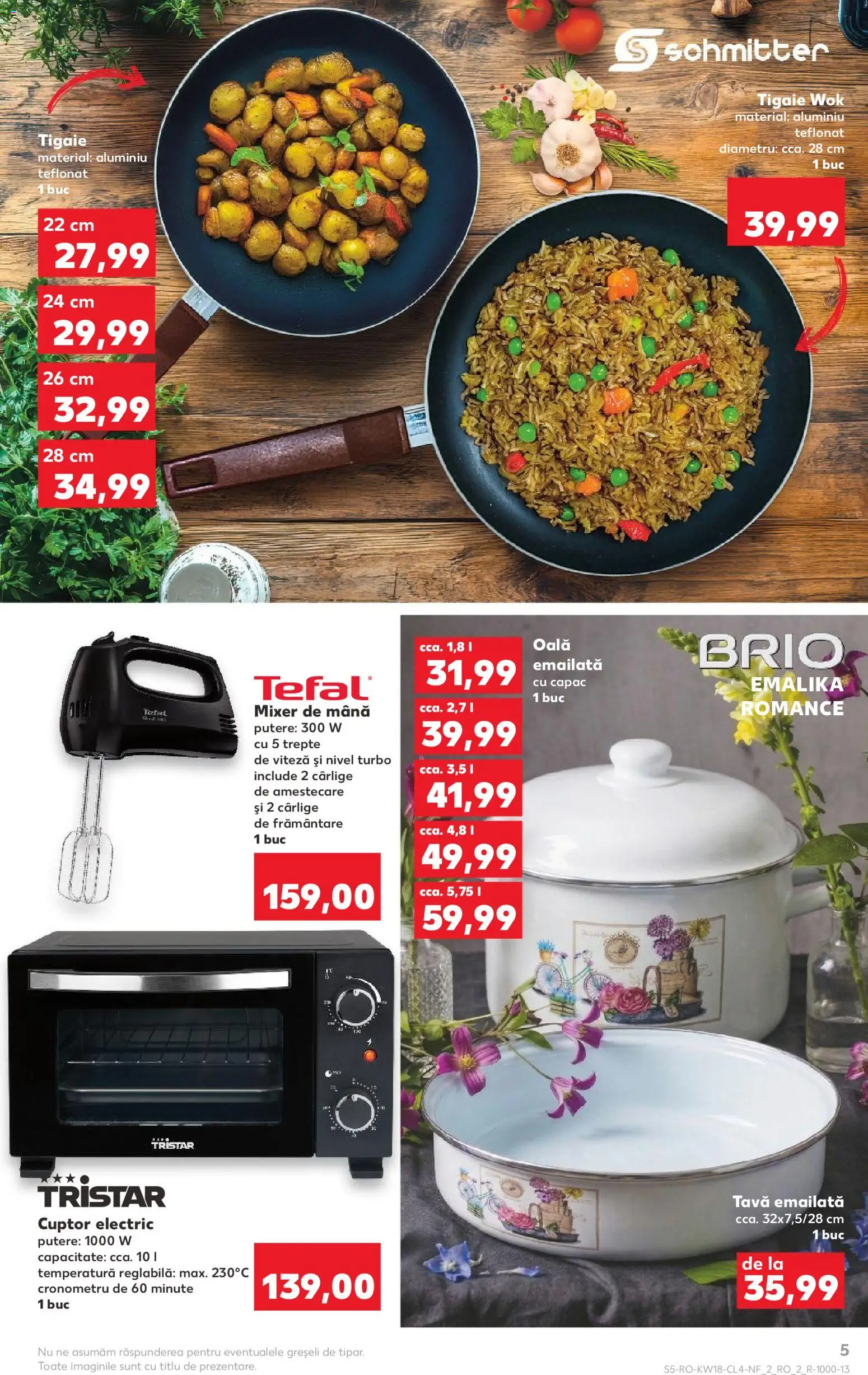 Kaufland RO akciós ujság - amely érvényes a következő dátumtól: 29.04.2026 | Oldal: 5 | Termékek: Tefal