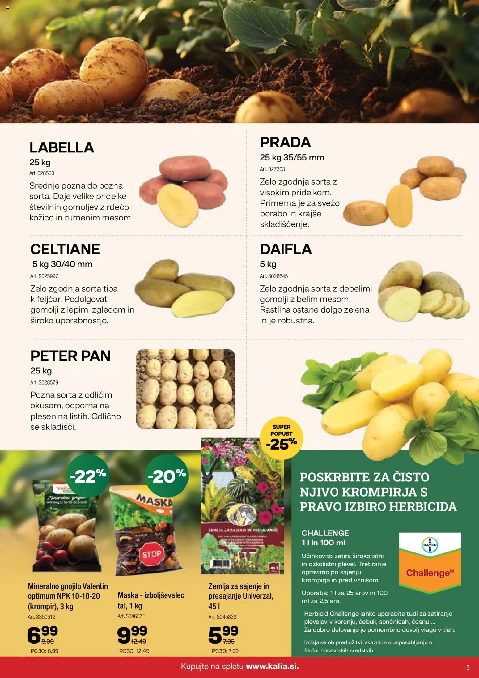 Novi Kalia katalog ponudbe – veljaven od 12.01.2026 | Stran: 5 | Izdelki: Žemlja, Maska, Zelena