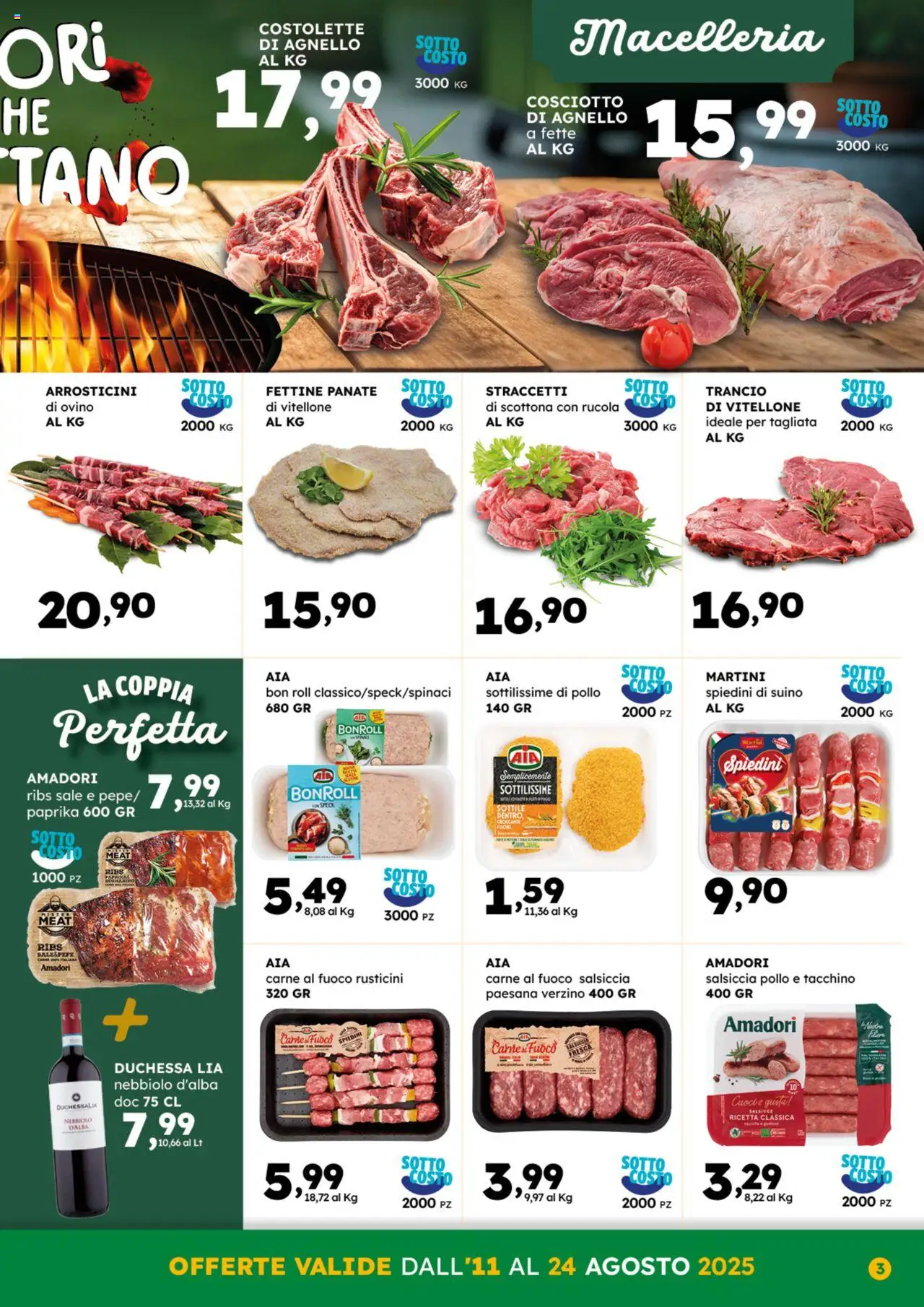 Volantino GECOP del 11.08.2025 | Pagina: 3 | Prodotti: Speck, Sale, Spiedini, Arrosticini