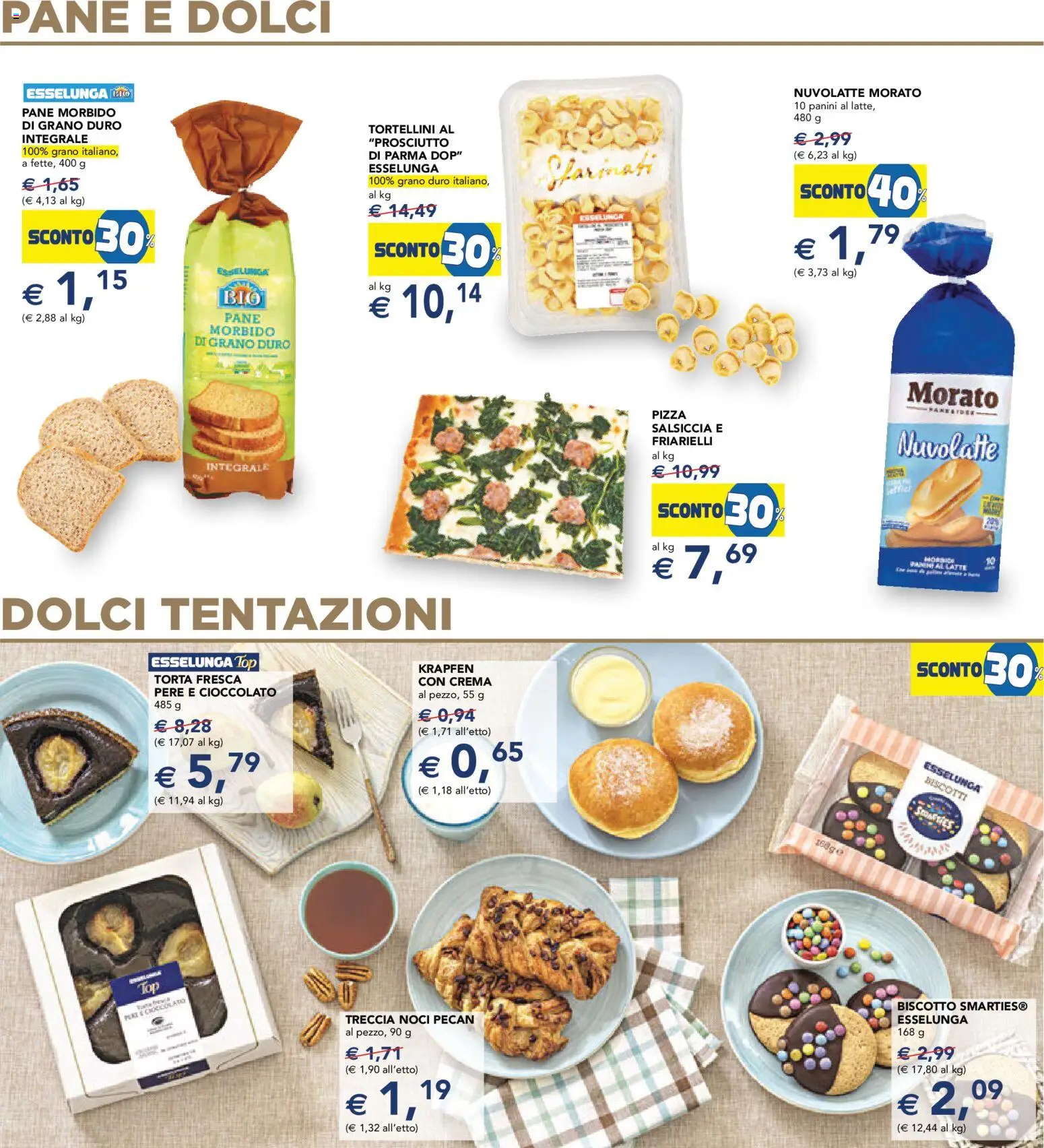 Volantino Esselunga S del 17.11.2025 | Pagina: 15 | Prodotti: Pizza, Biscotti, Salsiccia, Torta