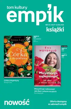 Pogląd oferty "Empik promocje - Tom kultury Książki" - ważna od 30.07.2025