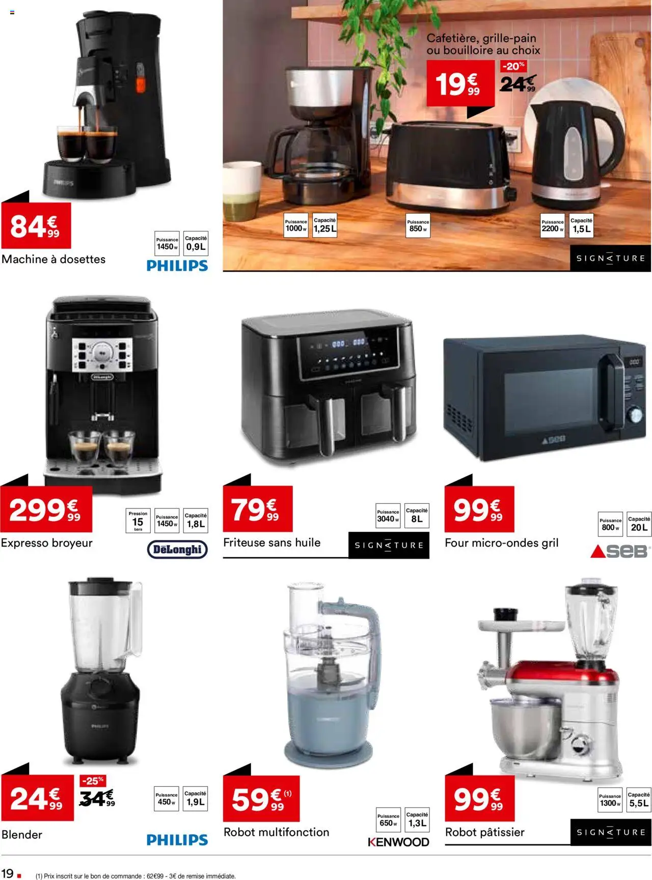  | Page: 19 | Produits: Blender, Robot, Friteuse, Delonghi