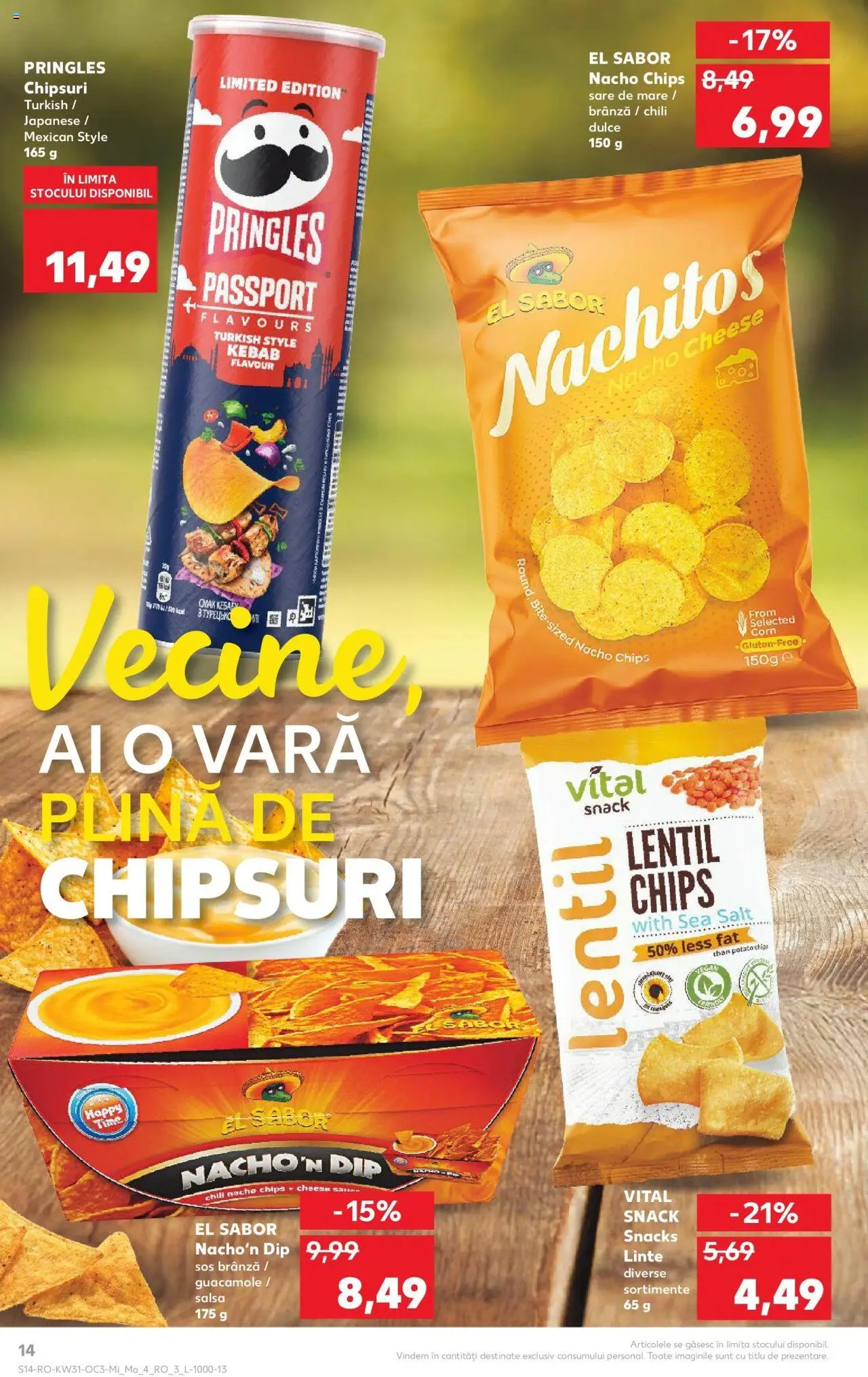 Catalog Kaufland - Constanța – valabil de la 30.07.2025 | Pagină: 14 | Produse: Delgeç, Brânză, Chipsuri, Sos