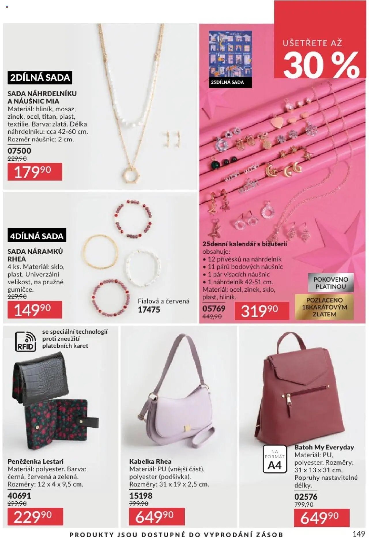 Avon katalog 6/2025 od 01.06.2025 | Strana: 149 | Produkty: Kabelka, Batoh, Peněženka, Kalendář
