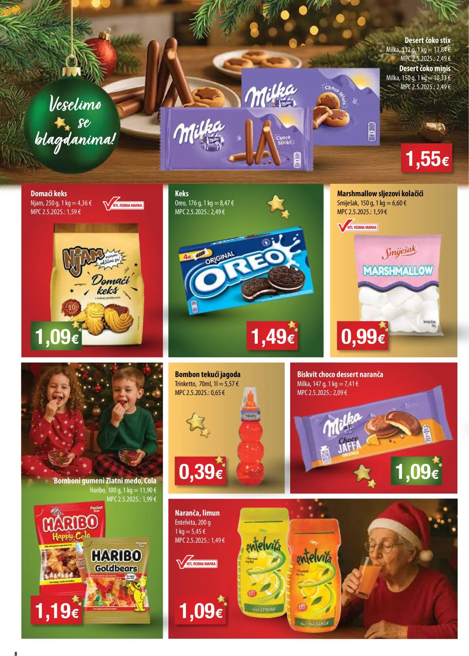 NTL katalog | vrijedi od 10.12.2025 | Stranica: 8 | Proizvodi: Keks, Kolačići, Limun, Milka