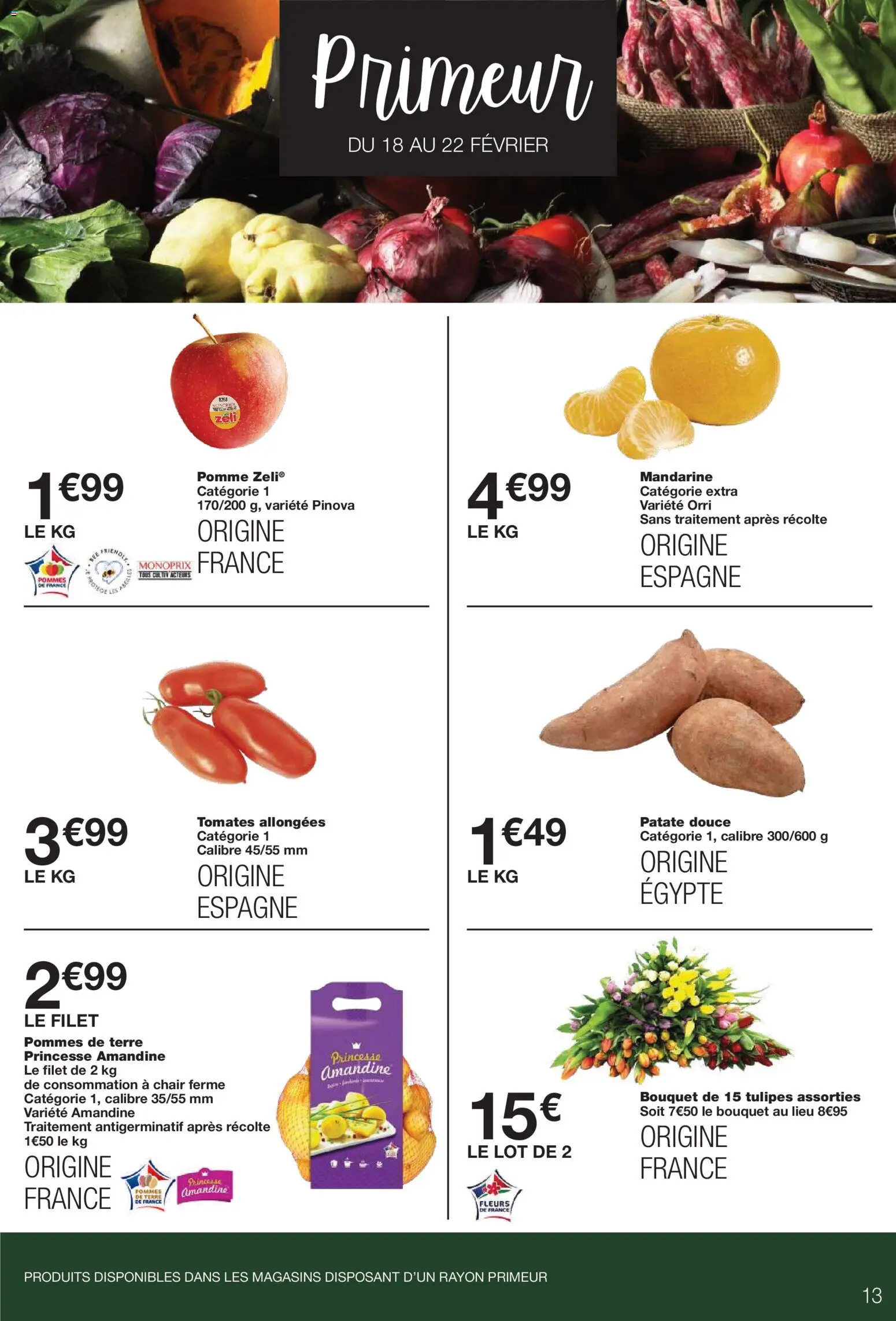 {H1} | Page: 13 | Produits: Pomme, Patate douce, Tomates, Pommes de terre