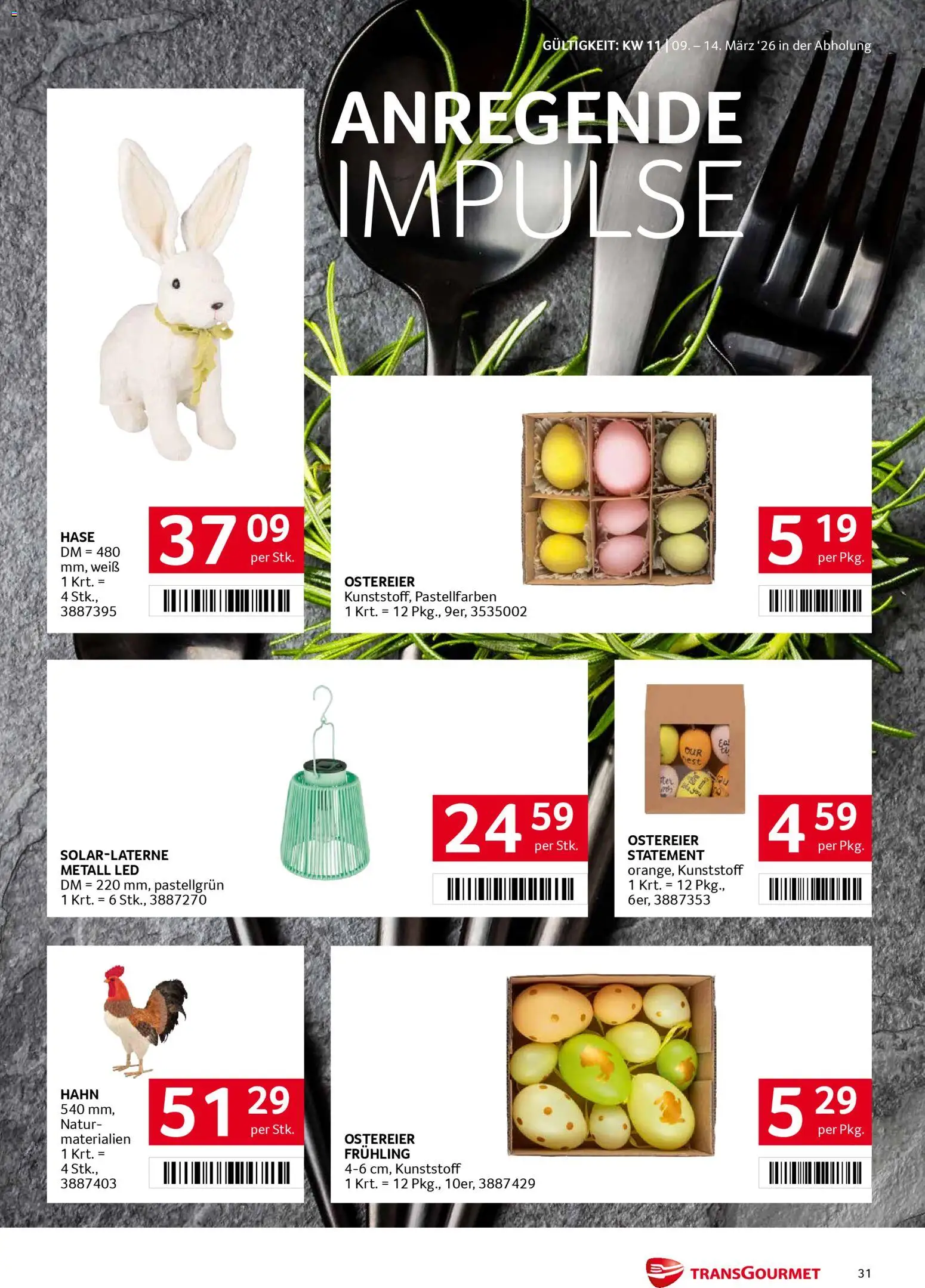 Transgourmet Flugblatt gültig ab 08.03.2026 | Seite: 31