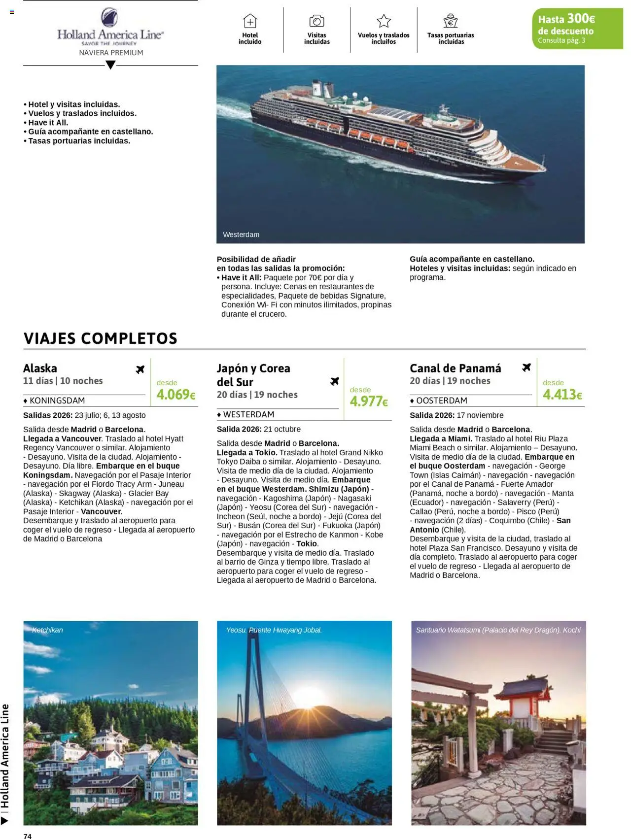 Viajes El Corte Inglés - Crucero Fantástico │ válido desde el 16.09.2025 | Página: 74 | Productos: Manta, Navegación