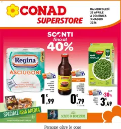 Anteprima del volantino Conad volantino Superstore Lazio valido a partire dal 22.04.2026