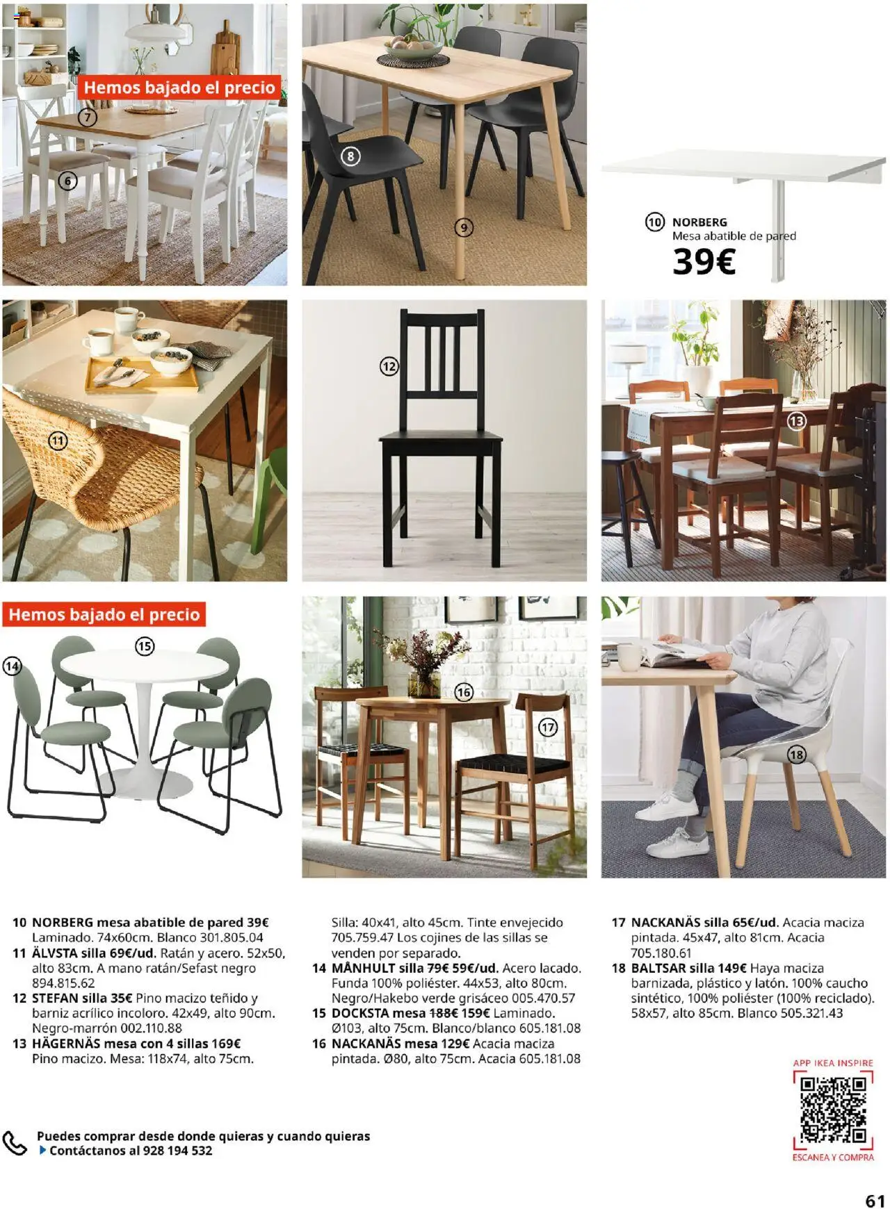 Catálogo IKEA Salones │ válido desde el 17.02.2025 | Página: 61 | Productos: Tinte, Funda, Mesa, Silla