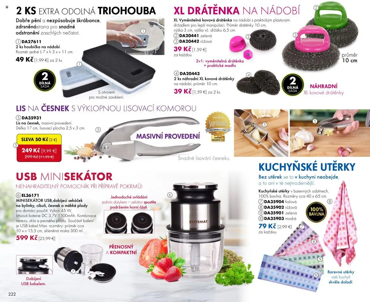 Dedra Katalog 8 2025 │ platný od 25.07.2025 | Strana: 122 | Produkty: Lis, USB