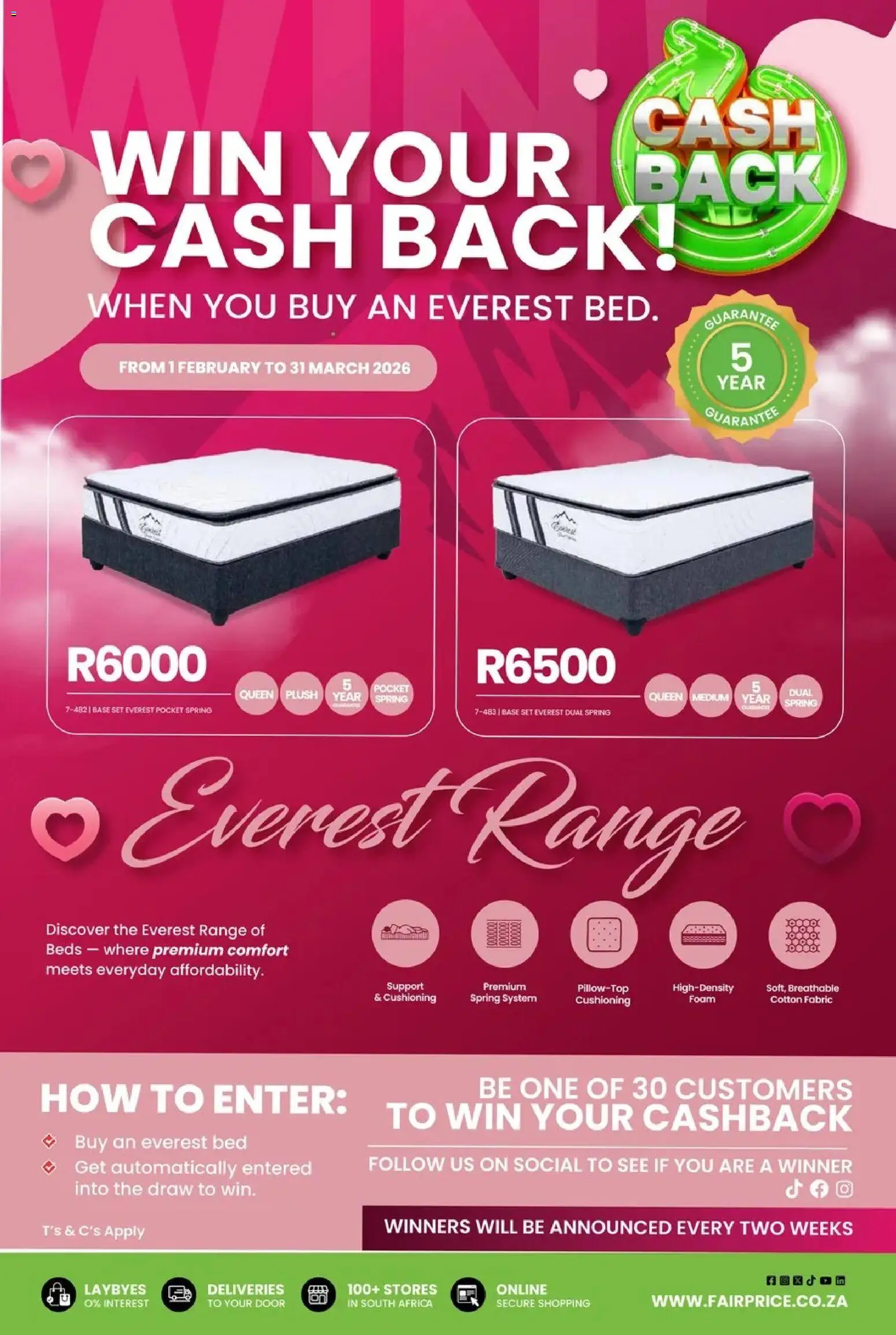 New Fair Price catalogue – valid from 01.02.2026 | Page: 19 | Products: Bed, Foam