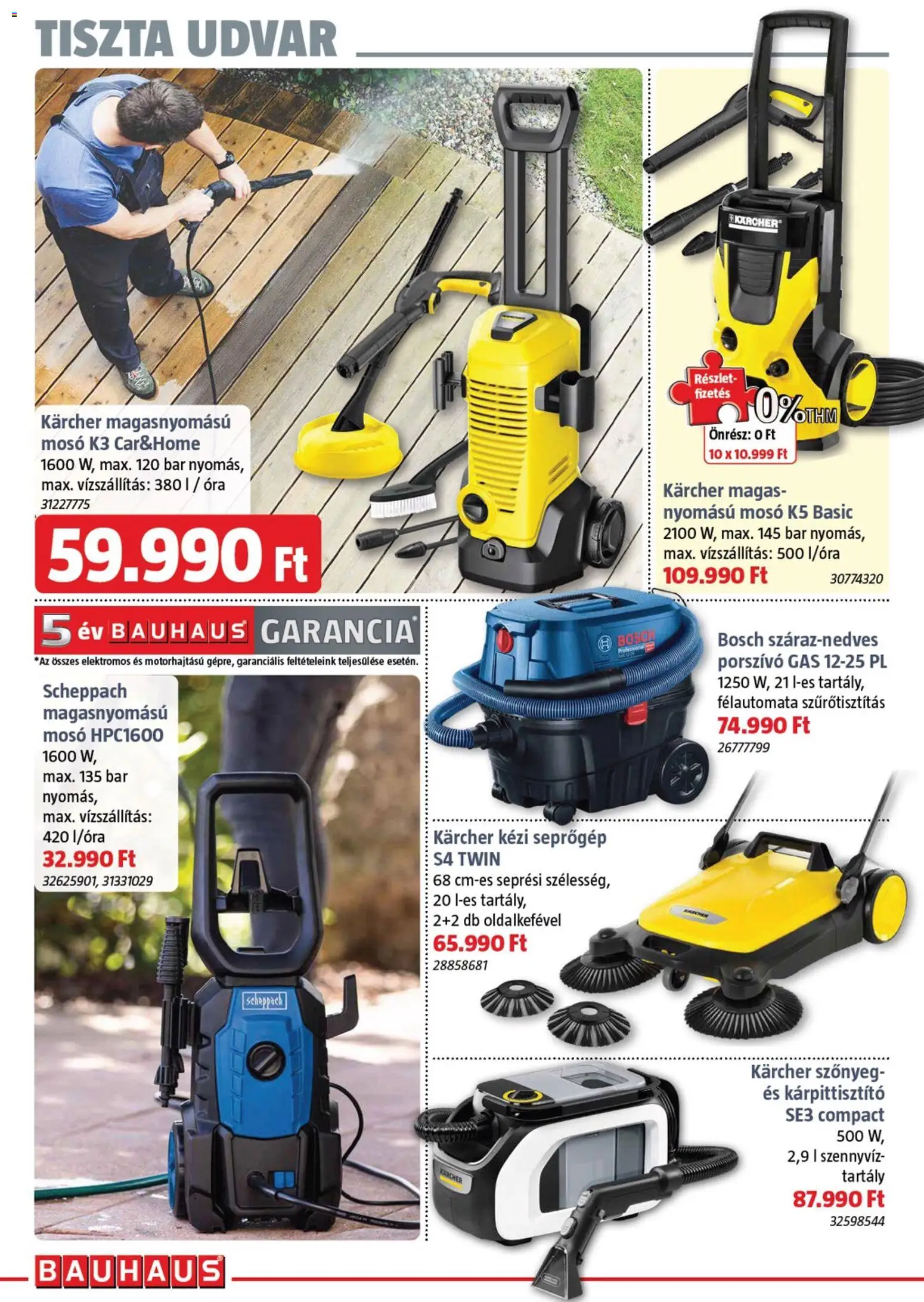 Bauhaus akciós ujság - amely érvényes a következő dátumtól: 02.04.2026 | Oldal: 22 | Termékek: Porszívó, Szőnyeg, Óra