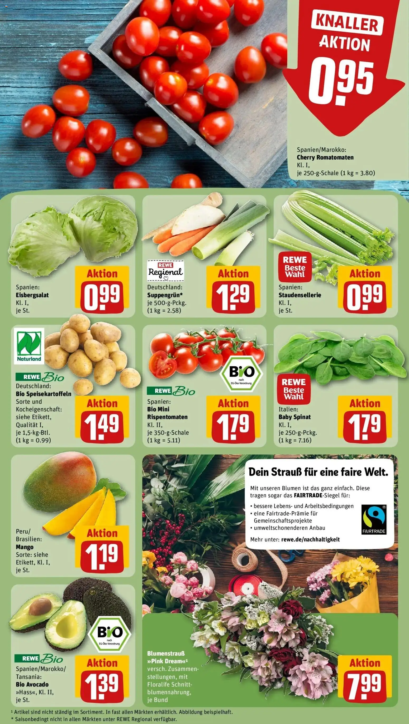 Rewe Prospekt Arzfeld	 – gültig ab 01.03.2026 | Seite: 7 | Produkte: Blumen, Eisbergsalat, Avocado, Mango