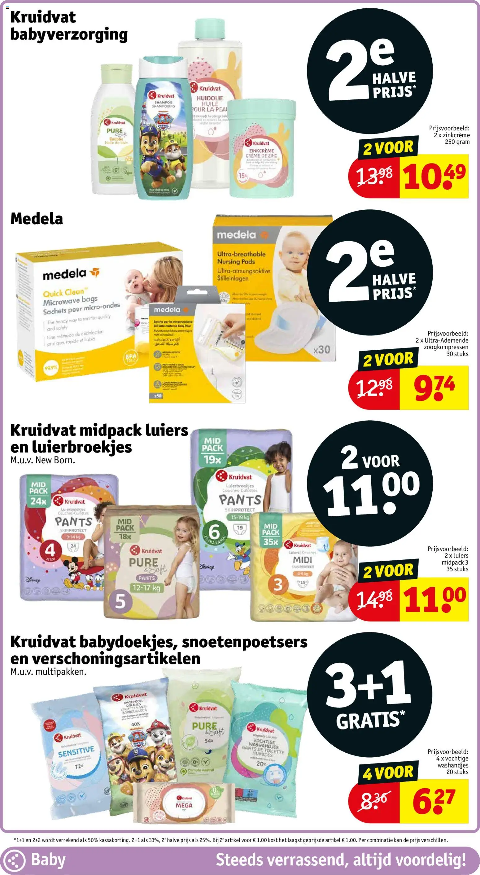 {H1} | Pagina: 38 | Producten: Babydoekjes, La, Pads, Crème